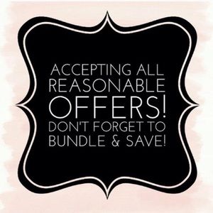 BUNDLE DISCOUNT! 15% off 3 or more items in closet